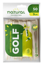 Espeto Bambu Golf 9CM 50UN Pal Natur